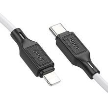 Заредете изображение във визуализатора на галерията – HOCO cable Type C to Lightning PD 20W 1 m white
