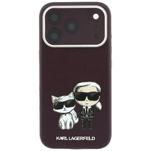 Заредете изображение във визуализатора на галерията – KARL LAGERFELD case for IPHONE 18 Pro /17 Pro compatible with MagSafe (Bodies Sketch) burgudny
