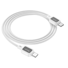Заредете изображение във визуализатора на галерията – HOCO cable Type C to Type C 3A 60W X108 1 m white
