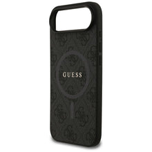 Заредете изображение във визуализатора на галерията – GUESS case for IPHONE 17 Air compatible with MagSafe GUHMP17MG4GFRK (PU 4G Ring Classic Logo) black
