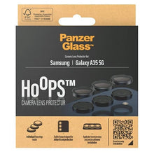 Заредете изображение във визуализатора на галерията – PanzerGlass Hoops Camera Protection for Samsung Galaxy A35 5G - with Black Frame
