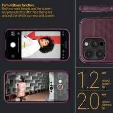 Заредете изображение във визуализатора на галерията – Caseology Parallax Mag case with MagSafe for iPhone 15 Pro Max - burgundy
