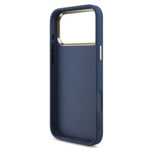 Заредете изображение във визуализатора на галерията – GUESS case for IPHONE 17 Pro Max GUHCP17X4GMGCBL (PU W/ Big 4G Classic Logo) gold blue
