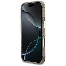 Заредете изображение във визуализатора на галерията – GUESS case for IPHONE 17 Pro Max compatible with MagSafe GUHMP17X5P4FWMSW (PU FW 4G Script) brown
