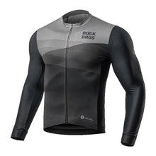 Заредете изображение във визуализатора на галерията – Rockbros cycling jersey 15120009005 long sleeve spring/summer XXL - black
