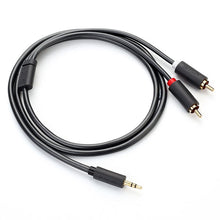 Заредете изображение във визуализатора на галерията – Ugreen AV102 10510 cable 3.5 mm mini jack (male) / 2RCA (male) 2m - gray
