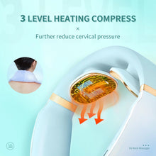 Заредете изображение във визуализатора на галерията – SKG K6E neck massager, electrostimulator with compress - blue
