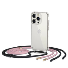 Заредете изображение във визуализатора на галерията – Tech-Protect FlexAir Chain case for iPhone 14 Pro - black and pink
