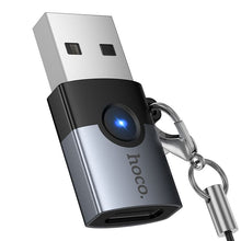 Заредете изображение във визуализатора на галерията – Adapter OTG USB A to USB C Hoco UA46B gray

