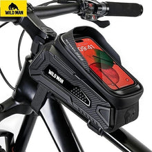 Заредете изображение във визуализатора на галерията – WILDMAN traveling bag for bike frame with zipper 2L (4 &quot;- 7&quot;) M30 black
