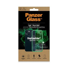 Заредете изображение във визуализатора на галерията – PanzerGlass ClearCase antibacterial Military Grade certified case for iPhone 13 mini - transparent green

