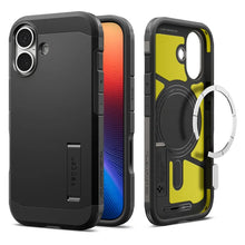 Заредете изображение във визуализатора на галерията – SPIGEN case TOUGH ARMOR MAG compatible with MagSafe for IPHONE 17 black
