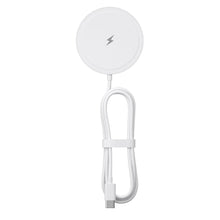 Заредете изображение във визуализатора на галерията – Wireless charger BLUE STAR Charing Pad 15w compatible with MagSafe white
