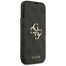 Заредете изображение във визуализатора на галерията – GUESS book case for IPHONE 17 Pro Max GUBKP17X4GMGGR (PU 4G Metal Logo) black
