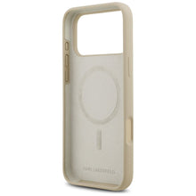 Заредете изображение във визуализатора на галерията – KARL LAGERFELD case for IPHONE 17 Pro Max compatible with MagSafe KLHMP17XSKIGROW (Silicone W/ KL Sketch &amp; Logo) brown

