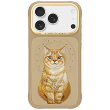 Заредете изображение във визуализатора на галерията – NIMMY case LUCKY FASHION CAT compatible with MagSafe for IPHONE 18 Pro Max/17 Pro Max brown
