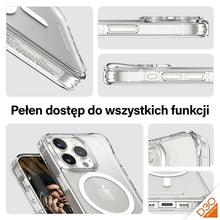 Заредете изображение във визуализатора на галерията – PanzerGlass HardCase with MagSafe with D3O and Military Grade Certified for iPhone 15 Pro - Transparent

