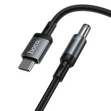 Заредете изображение във визуализатора на галерията – Cable USB C to DC 5,5mm Hoco 12V/1A 1m X129 Advantage black
