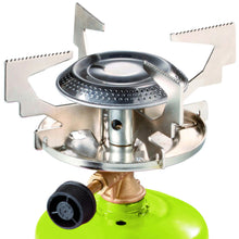 Заредете изображение във визуализатора на галерията – Gas tourist stove with punctured gas cartridges FOCUS 1.4kW

