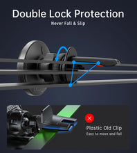 Заредете изображение във визуализатора на галерията – Choetech T204-F magnetic car holder with 15W wireless charging - black
