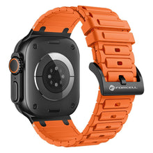 Заредете изображение във визуализатора на галерията – FORCELL F-DESIGN FA06 silicone strap for APPLE Watch 38 / 40 / 41 mm orange
