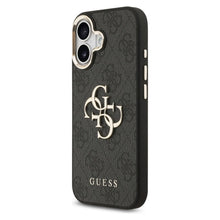 Заредете изображение във визуализатора на галерията – GUESS case for IPHONE 17 GUHCP17S4GMGCGR (PU W/ Big 4G Classic Logo) gold black
