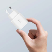 Заредете изображение във визуализатора на галерията – Tech-Protect C20W USB-C PD 20W / USB-A QC 3.0 network charger - white
