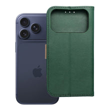 Заредете изображение във визуализатора на галерията – Flip case for iPhone 17 PRO MAX Split Book green and gold
