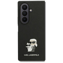 Заредете изображение във визуализатора на галерията – KARL LAGERFELD case for SAMSUNG Z Fold7 KLHCZFD7SAPKCNPK (Saffiano KC PIN) black
