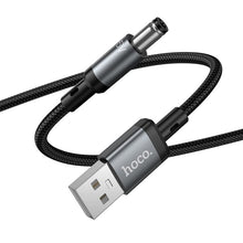 Заредете изображение във визуализатора на галерията – Cable USB A to DC 5,5mm Hoco 5V/1A 1m X129 Advantage black
