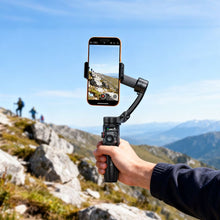 Заредете изображение във визуализатора на галерията – Gimbal with 3-axis stabilization and remote control Hoco K91 black
