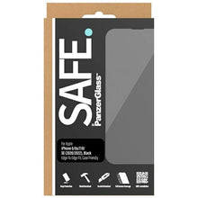 Заредете изображение във визуализатора на галерията – SAFE by PanzerGlass Edge-to-Edge tempered glass for iPhone SE 2020 / SE 2022 / 8 / 7 / 6 / 6s - with black frame
