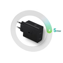 Заредете изображение във визуализатора на галерията – Samsung Power Adapter Duo EP-T5020XBEGEU network charger 2x USB-C 50W - black
