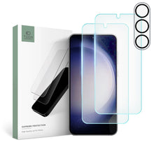 Заредете изображение във визуализатора на галерията – Tech-Protect Supreme Set for Samsung Galaxy S23 2x Screen Tempered Glass / Camera Tempered Glass
