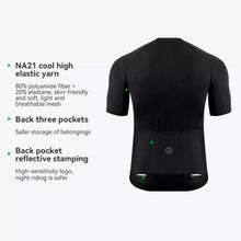 Заредете изображение във визуализатора на галерията – Rockbros 15120002005 short sleeve XXL cycling jersey - black

