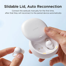Заредете изображение във визуализатора на галерията – TWS Joyroom JR-TS2 Cozydots Series wireless headphones with active noise reduction, Bluetooth 5.3 - white
