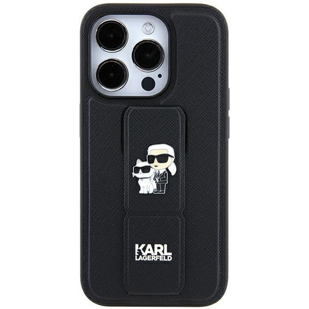 Оригинален гръб KARL LAGERFELD за IPHONE 11 KLHCN61GSAKCPK (Gripstand Saffiano KC PIN) черен