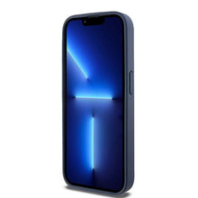 Заредете изображение във визуализатора на галерията – Original Case DKNY hardcase Leather Mono Stripe &amp; Metal Logo DKHCP15LPRTHSLB for Iphone 15 Pro blue
