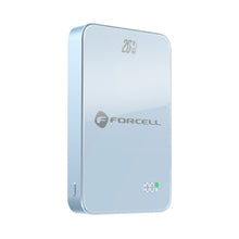 Заредете изображение във визуализатора на галерията – Powerbank compatible with MagSafe Forcell F-Energy SuperSlim F10K8 QC4.0 PD3.0 15W 10000 mAh blue
