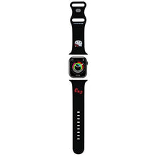 Заредете изображение във визуализатора на галерията – Hello Kitty Silicone Kitty Head Strap for Apple Watch 42/44/45/49mm - Black
