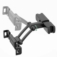 Заредете изображение във визуализатора на галерията – Tech-Protect V2 car holder for telescopic headrest for phone / tablet - black
