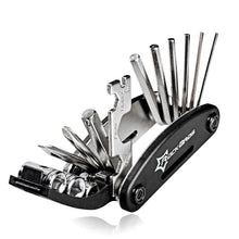 Заредете изображение във визуализатора на галерията – Rockbros GJ1601 16-in-1 multi-tool for bicycle repair - black
