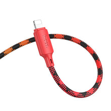 Заредете изображение във визуализатора на галерията – Cable USB A to Lightning Hoco 2,4A 1 m X116 gradient red
