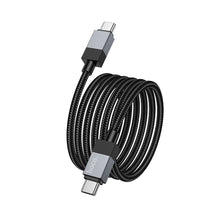 Заредете изображение във визуализатора на галерията – HOCO cable Type C to Type C 3A 60W X110 1 m black
