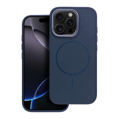 FRAME MAG COVER Case compatible with MagSafe for IPHONE 12 navy blue