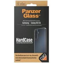 Заредете изображение във визуализатора на галерията – PanzerGlass HardCase with D3O® Bio and Military Grade certification for Samsung Galaxy A55 5G - transparent
