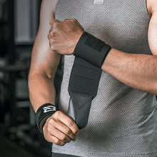Заредете изображение във визуализатора на галерията – Rockbros 0431001 sports wristband - black (2 pcs.)
