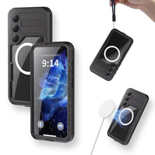Заредете изображение във визуализатора на галерията – Waterproof case SHELLBOX MARS with metal ring for SAMSUNG S25 Plus black
