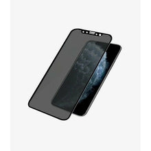 Заредете изображение във визуализатора на галерията – PanzerGlass E2E Super+ privacy tempered glass for iPhone X / XS / 11 Pro - with black frame
