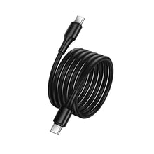 Заредете изображение във визуализатора на галерията – Cable USB C to USB C Hoco 3A 60W 1 m X120 black
